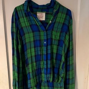 🍄SO Flannel Blue Green Medium